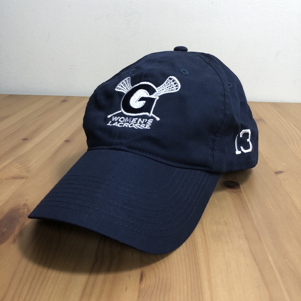 Nike Georgetown Hoyas Women's Lacrosse #13 Hat Cap One Size Navy Golf Hat NCAA